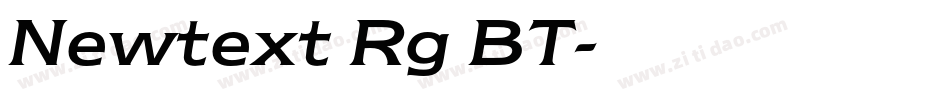 Newtext Rg BT字体转换